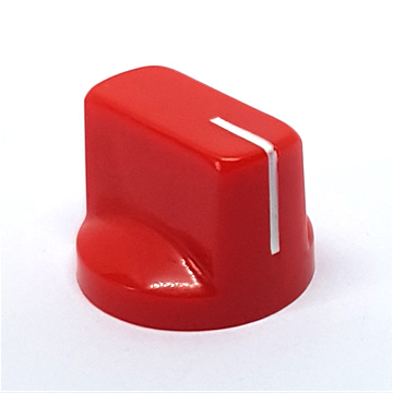 Davies 1510 Style Knob - Red - Click Image to Close